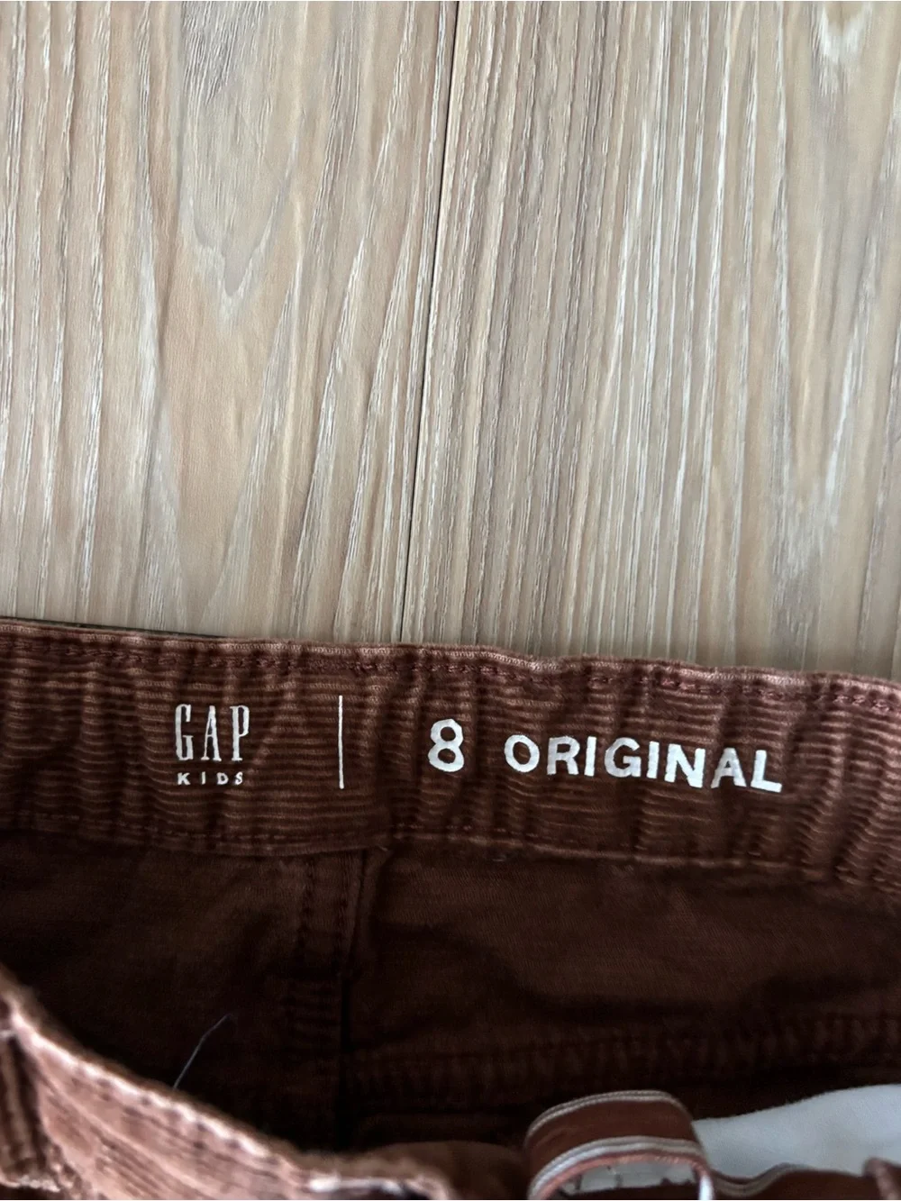 GAP Kids Corduroy Pants Brown Straight Leg Boys 8 Preppy Academia 90s NWOT